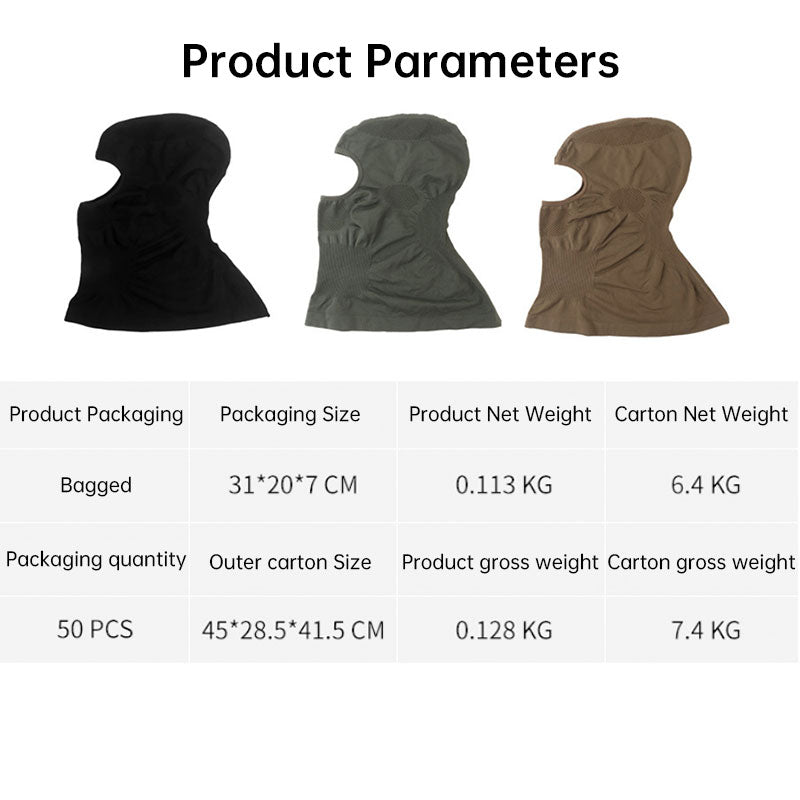 Balaclava Venom V1, máscara facial respirável com proteção UV para motociclismo e ciclismo.