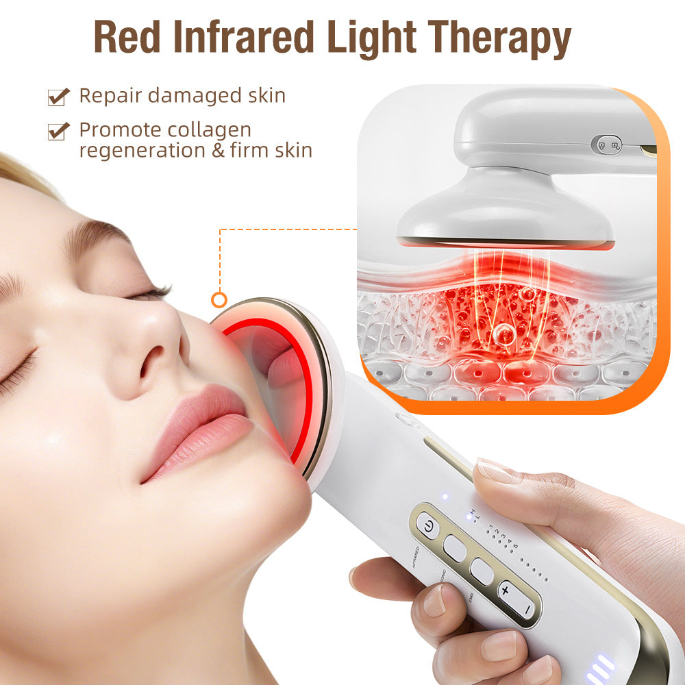 Aparelho de modelagem corporal EMS com 5 modos, recarregável, com infravermelho distante e ultrassom para queima de gordura e emagrecimento.