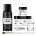 Conjunto de Pó de Cristal COSCELIA 30ml com Líquido de Cristal para Unhas Esculpidas e Alongadas - Ideal para Iniciantes