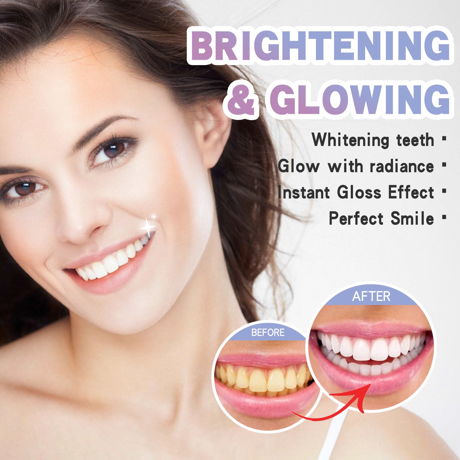 Caneta Clareadora Dental, Higiene Bucal, Limpeza de Manchas, Dentes Brancos, Hálito Fresco