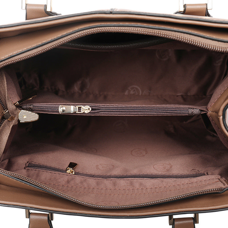 Bolsa feminina elegante para mulheres de meia-idade, bolsa de mão para mães, bolsa tote feminina.