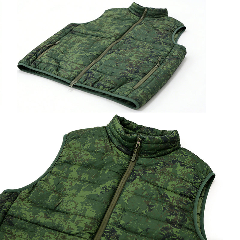 Colete Anorak Camuflado Gorka da Época da Guerra Fria - Jaqueta de Campo com Padrão Russo KLMK, Algodão Leve, Modelo Blusão de Combate Sem Mangas