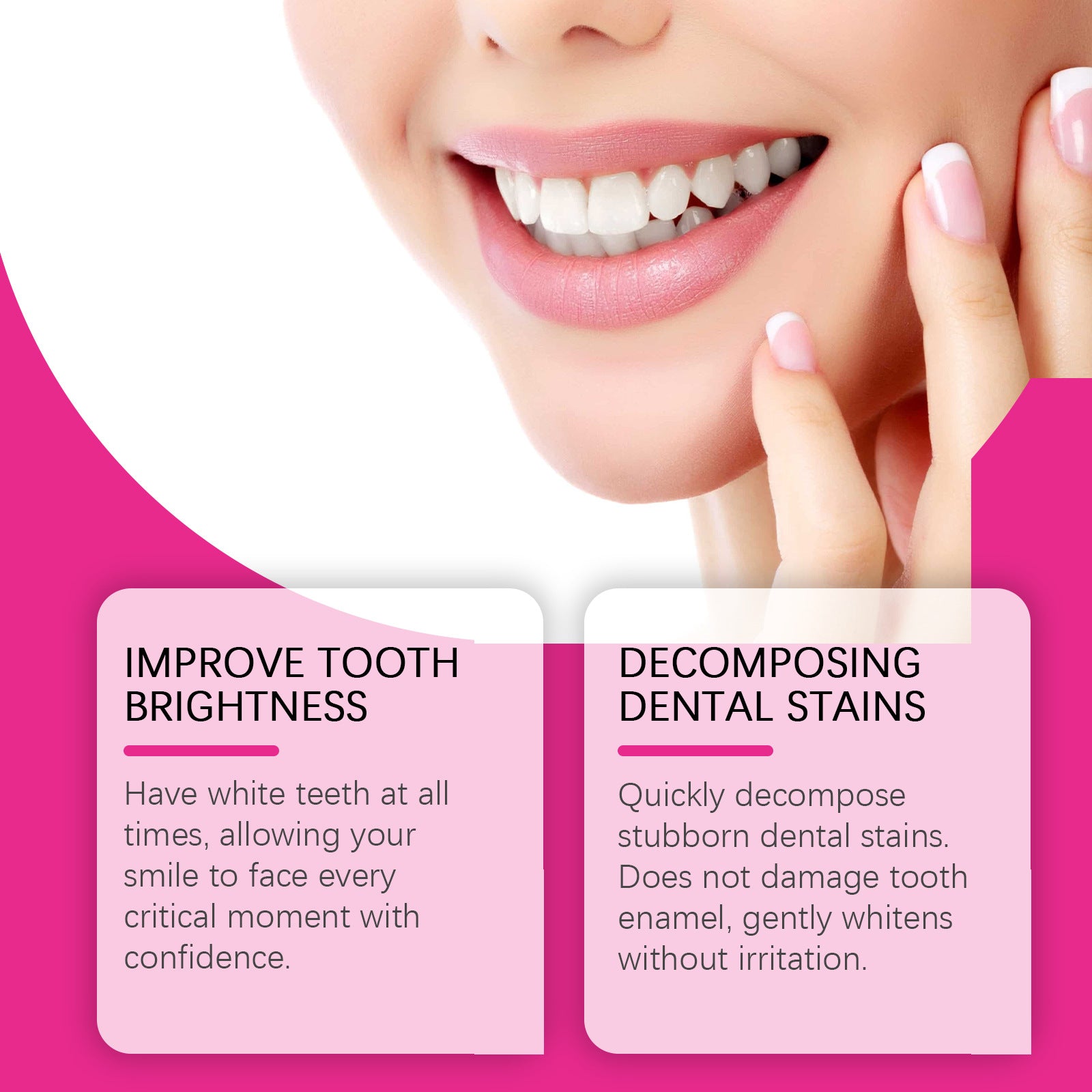 Adesivo clareador dental Oralhoe para limpeza de manchas, tártaro e dentes amarelados. Adesivo portátil para clareamento bucal.