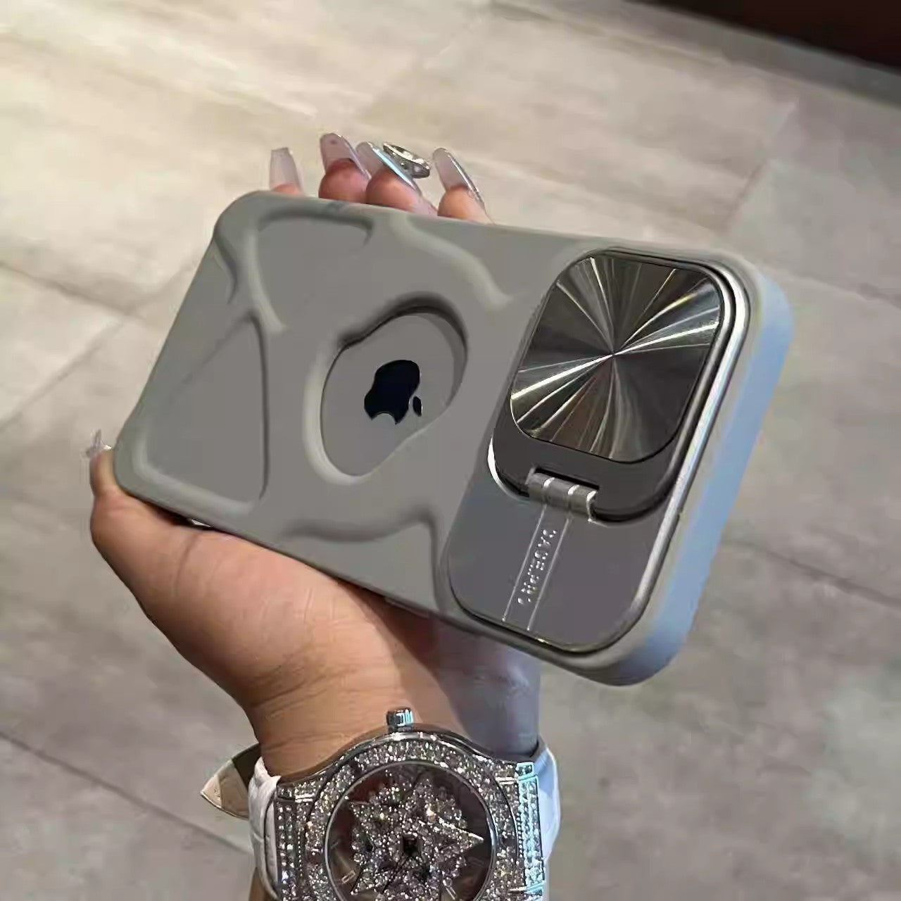 Suporte magnético com ventosa para lente Promax do iPhone 17.