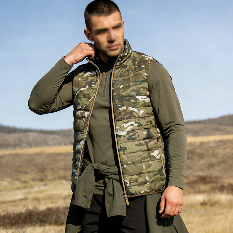 Colete Anorak Camuflado Gorka da Época da Guerra Fria - Jaqueta de Campo com Padrão Russo KLMK, Algodão Leve, Modelo Blusão de Combate Sem Mangas