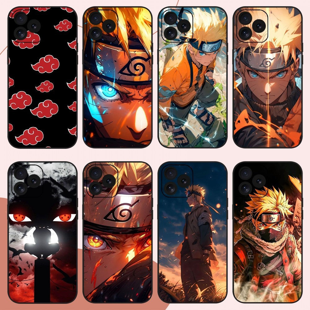 Capa para celular compatível com Apple, inspirada no anime Bilibili N-Naruto.
