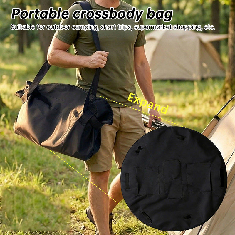 Mala de viagem dobrável + manta de piquenique - Bolsa grande e impermeável para viagens de fim de semana, academia e praia.