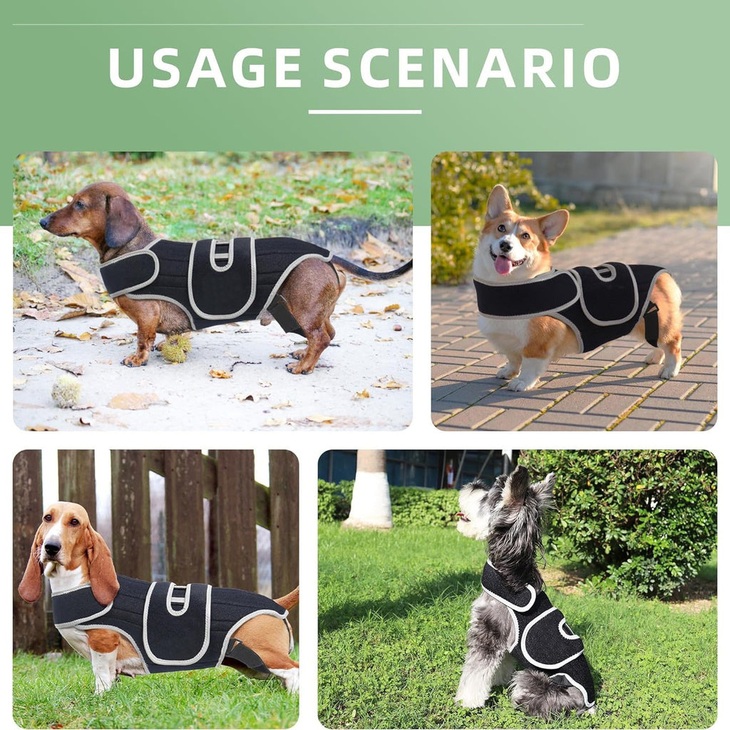Colete de suporte para cães com lesão de disco intervertebral, cinto de proteção contra fraturas na coluna, suporte lombar para cães de grande porte.