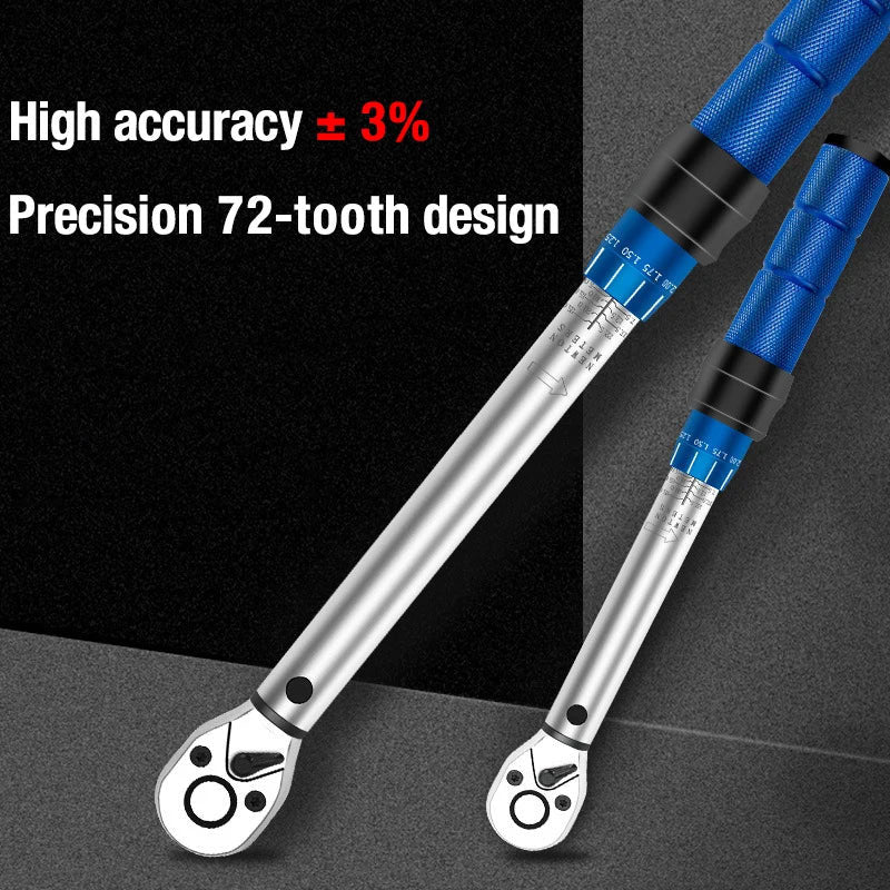 Jogo de 15 chaves de torque para bicicleta, catraca ajustável de alta precisão com torque predefinido de 2 a 24 Nm e encaixe de 1/4".