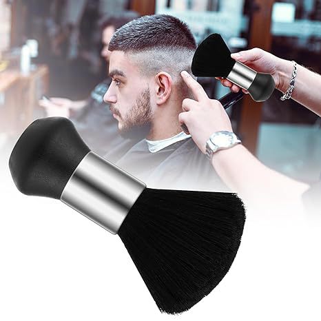 Escova de cabeleireiro com cerdas macias para corte, ideal para uso doméstico e em barbearias.