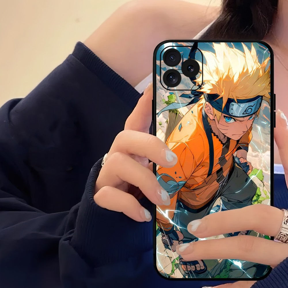 Capa para celular compatível com Apple, inspirada no anime Bilibili N-Naruto.