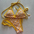Conjunto de biquíni sexy, roupa de banho de duas peças