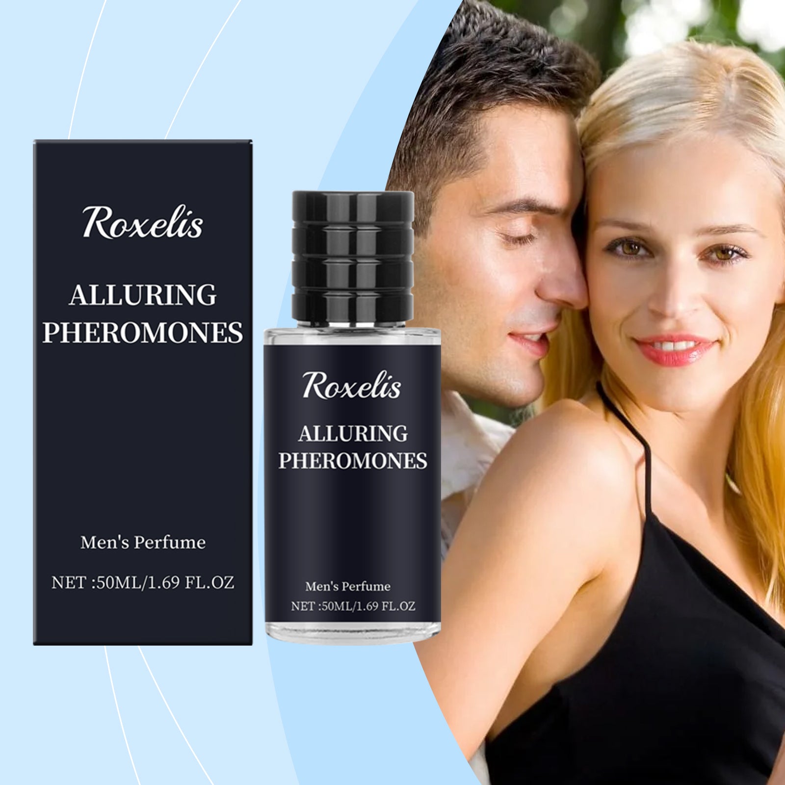 Roxelis Personality Perfume Masculino Bergamota, Fragrância de Longa Duração, Liberação Prolongada, Charme Masculino, Ambiente Perfeito para Encontros e Reconhecimento de Casais