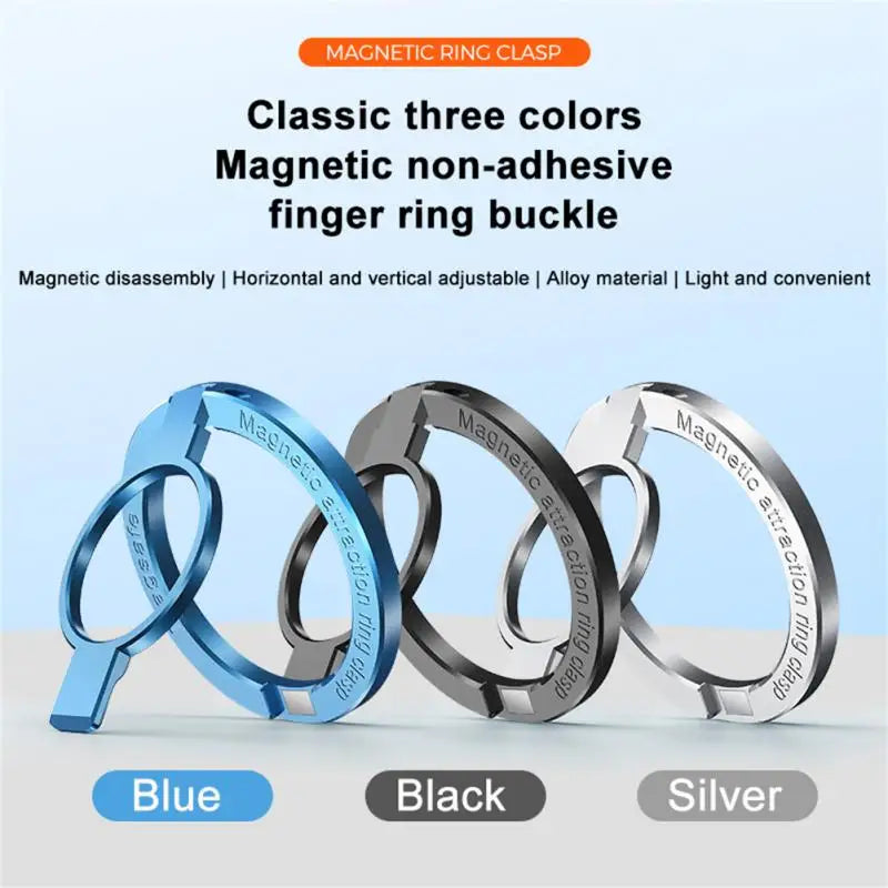 Suporte magnético de anel para celular, compatível com iPhones 12, 13 e 14 (máximo). Feito em liga de zinco, este suporte de dedo magnético oferece uma pegada firme e elegante.