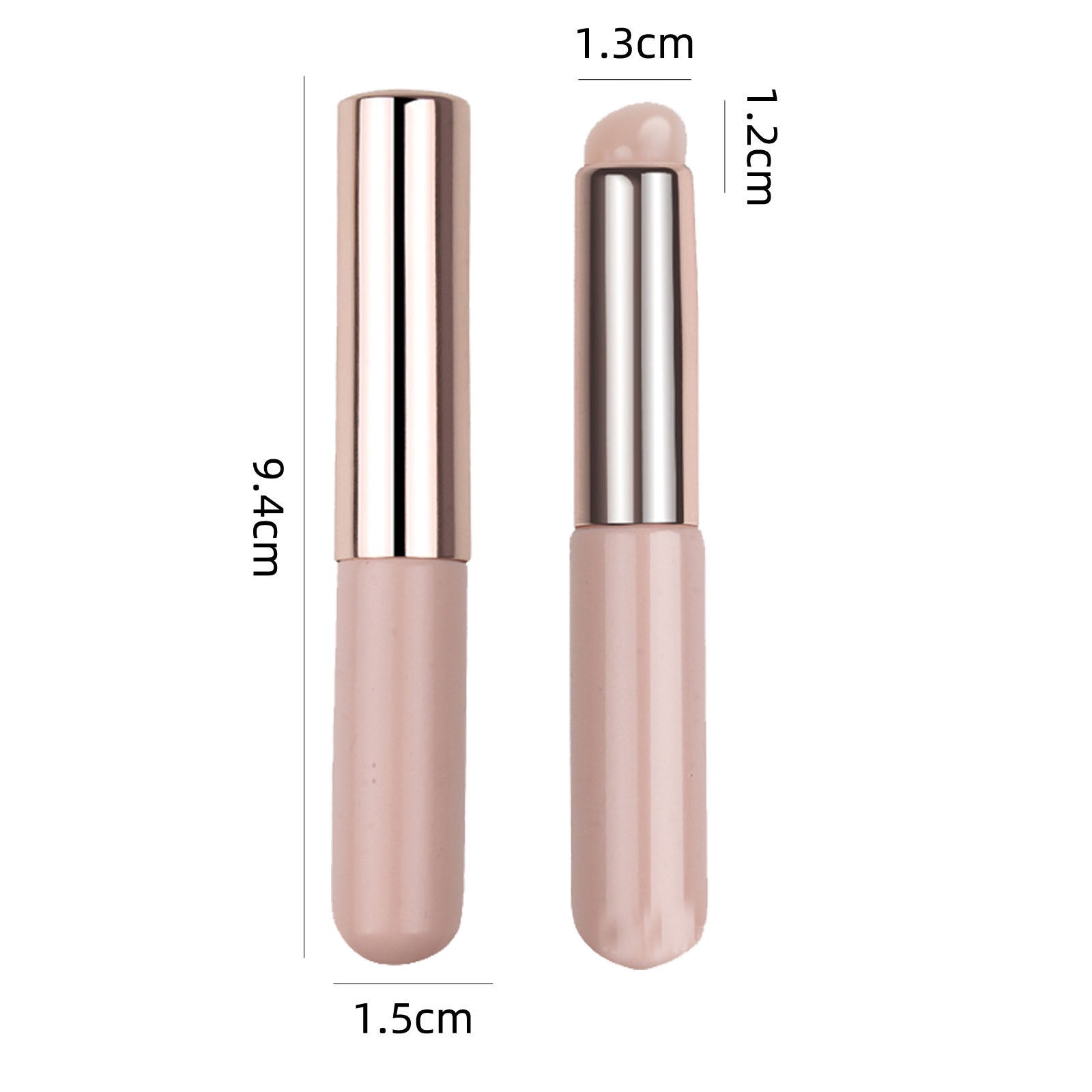 Gel para correção de unhas com efeito degradê e pincel de silicone.