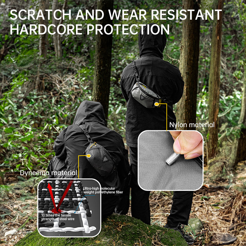 Bolsa de cintura Hikeman, para esportes ao ar livre, expande-se como mochila, leve para viagens/trilhas.