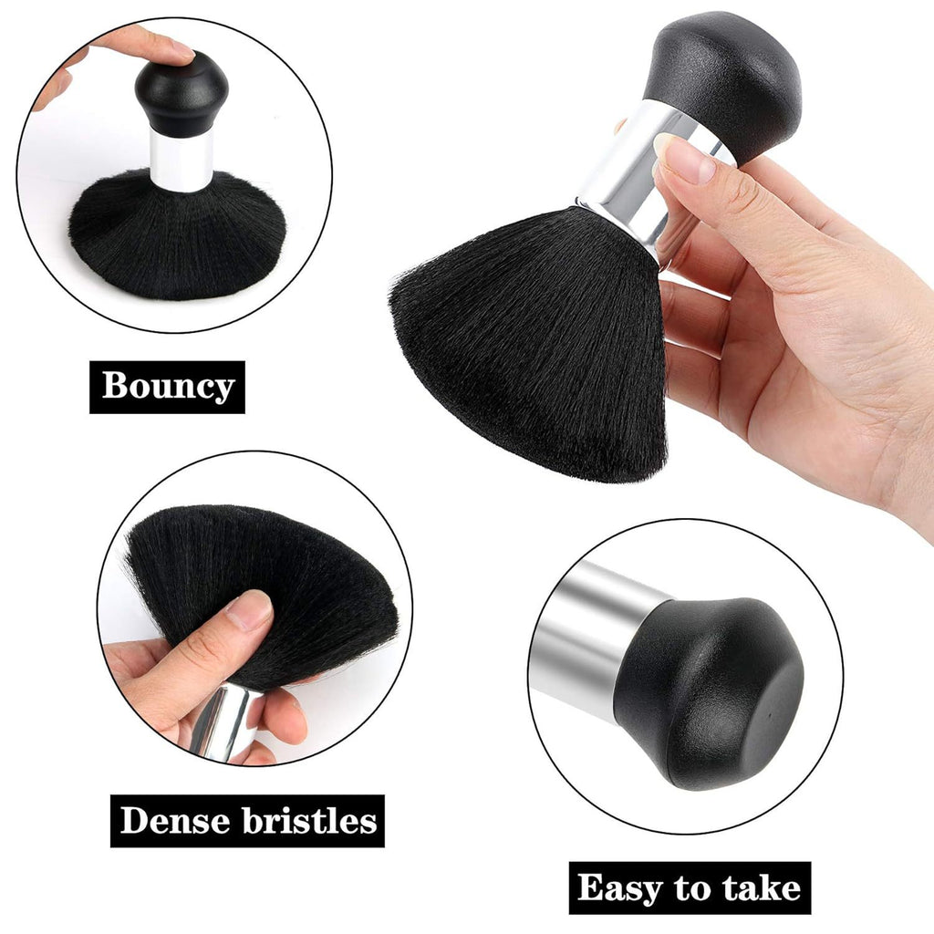 Escova de cabeleireiro com cerdas macias para corte, ideal para uso doméstico e em barbearias.