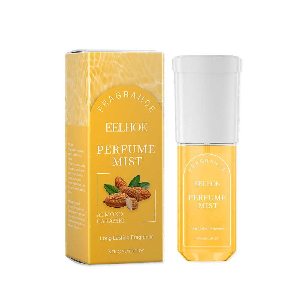 EELHOE Perfume Corporal em Spray com Amêndoa e Caramelo, Fragrância Leve e Suave com Frescor Natural e Não Oleoso