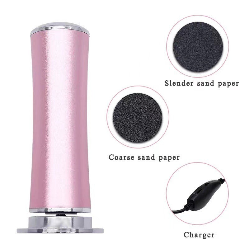 Lixa elétrica para pés, máquina de pedicure para remoção de calos e calosidades.