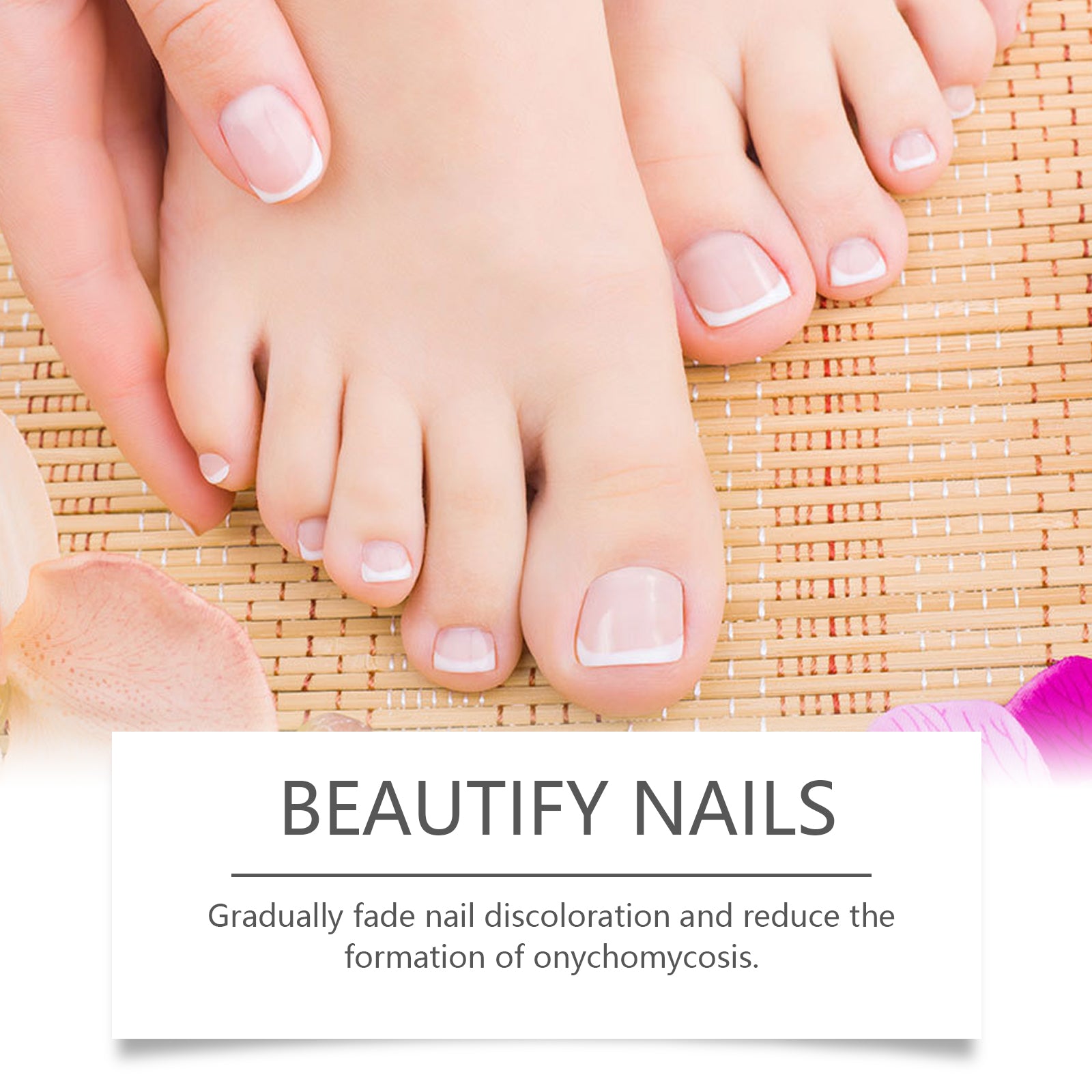 Solução para cuidados com as unhas OUHOE: reparação suave, limpeza, nutrição, brilho e alívio do desconforto.