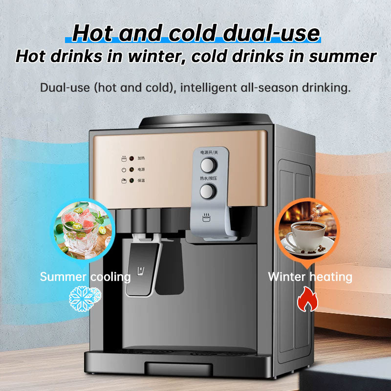 Dispensador de água elétrico de bancada, 8°C-95°C, purificador de água quente e fria para uso doméstico, na cozinha ou no escritório.