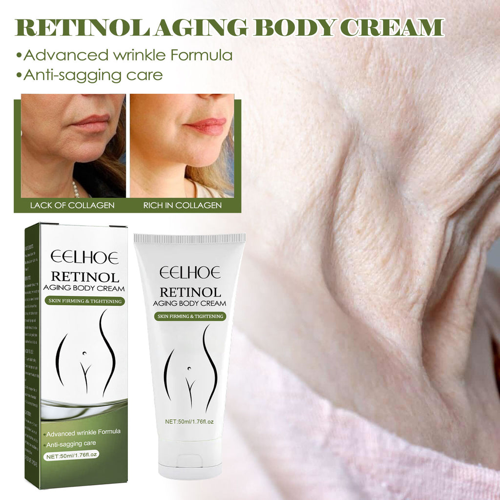 Creme Corporal com Retinol EELHOE: Tonifica, Hidrata, Ilumina, Clareia, Suaviza Linhas Finas e Proporciona Pele Macia.