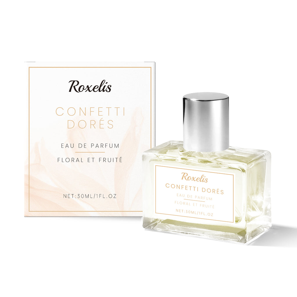 Roxelis Perfume Frutado de Sobremesa, Fragrância Floral Frutada, Perfume de Nicho, Perfume Fresco e Natural, Perfume para Encontros e Ambiente