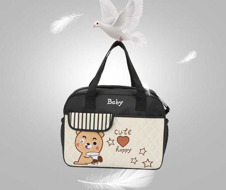Nova bolsa transversal casual em tecido oxford com estampa fofa e moderna.