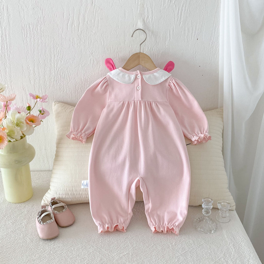 Conjunto de outono para bebê, body para recém-nascido, roupa de primavera e outono, macacão de algodão super fofo com estampa de lua e ideal para engatinhar até os 100 dias.