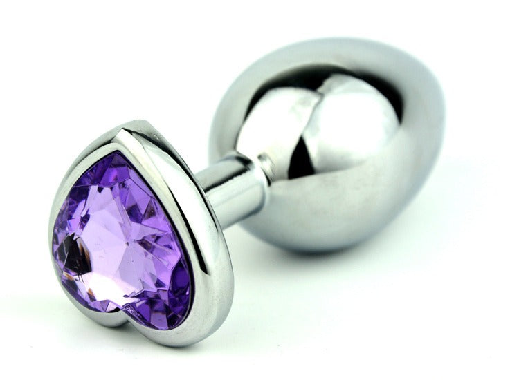 Produtos Sexuais Produtos Adultos Plug Anal em Formato de Coração para Quintal de Metal Brinquedos de Expansão Anal Produtos Sexuais Alternativos
