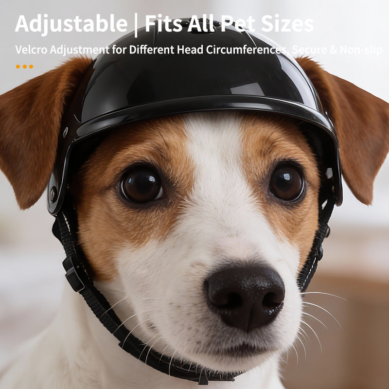 Capacete rosa para animais de estimação, novo, para cães e gatos, ideal para motociclismo, esporte e atividades ao ar livre. Acessório perfeito para a cabeça de animais de estimação.