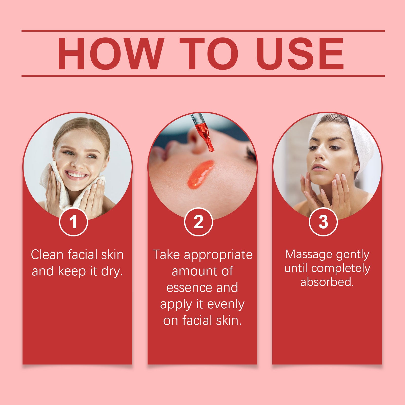 Essência de Sangue de Dragão OUHOE, Essência Hidratante e Iluminadora para o Contorno Facial