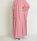 Vestido longo feminino elegante e solto, cor sólida, casual, plus size.