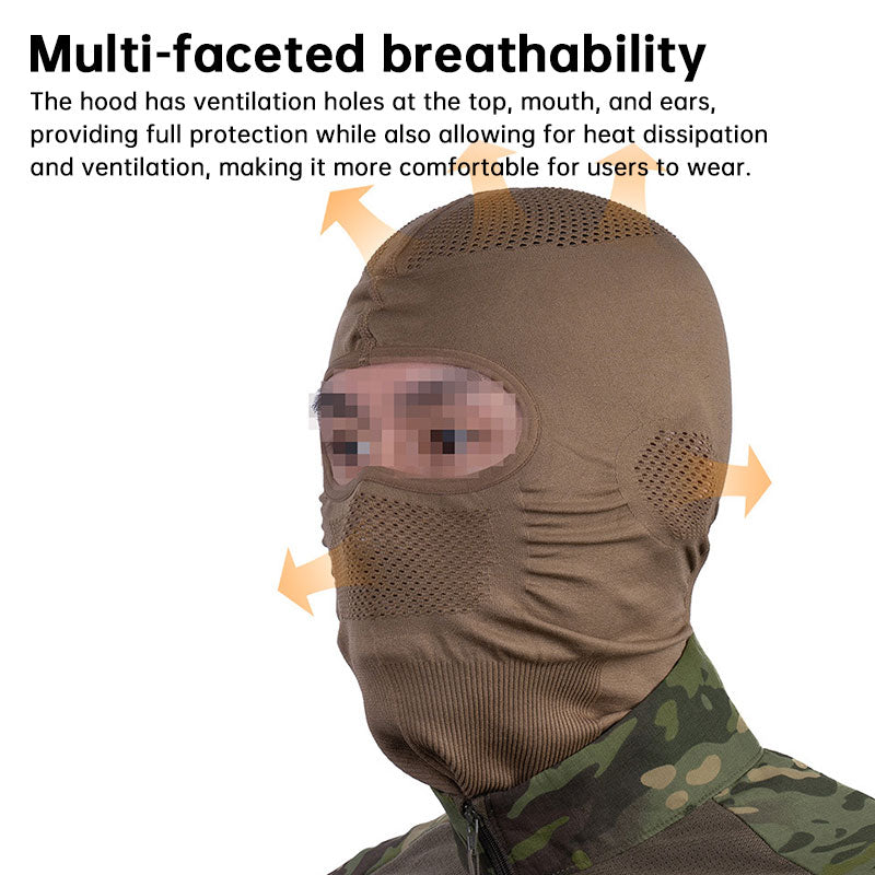 Balaclava Venom V1, máscara facial respirável com proteção UV para motociclismo e ciclismo.