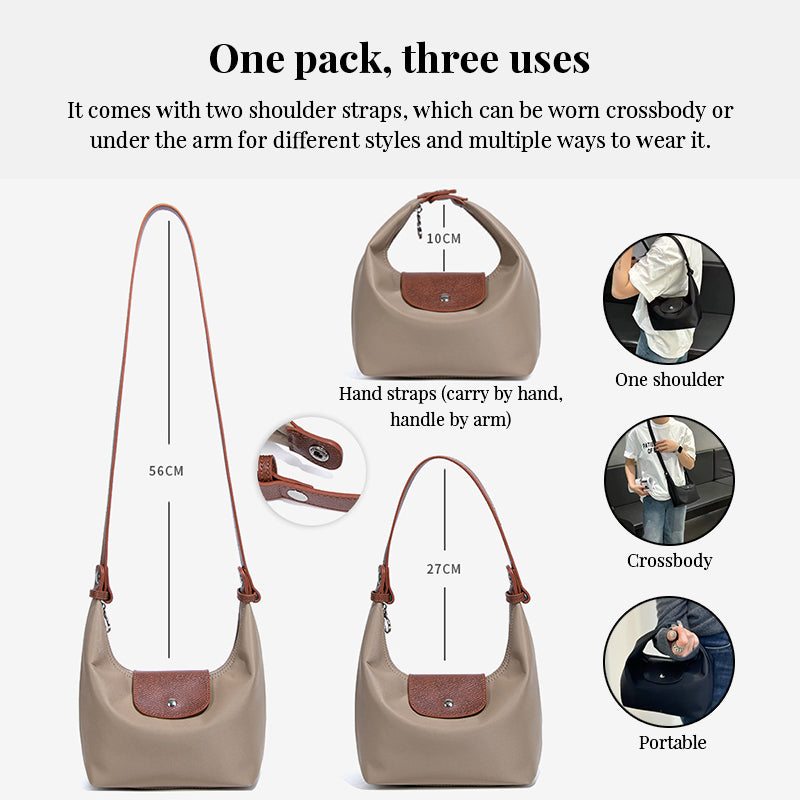 Bolsa térmica premium em nylon, à prova d'água, ideal para almoço, transporte na mão ou transversal, perfeita para trabalho, escola e deslocamentos diários.