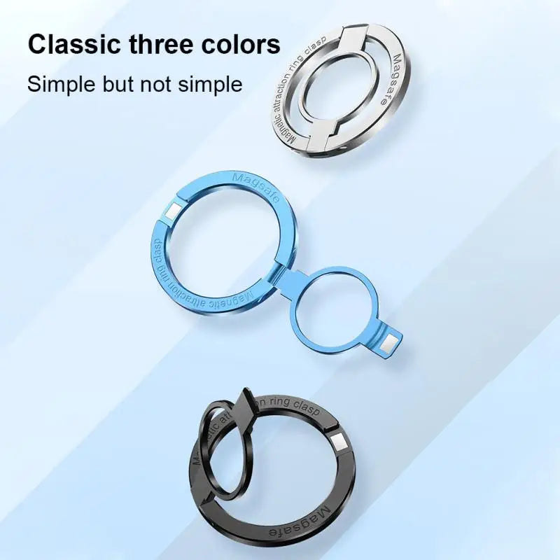 Suporte magnético de anel para celular, compatível com iPhones 12, 13 e 14 (máximo). Feito em liga de zinco, este suporte de dedo magnético oferece uma pegada firme e elegante.
