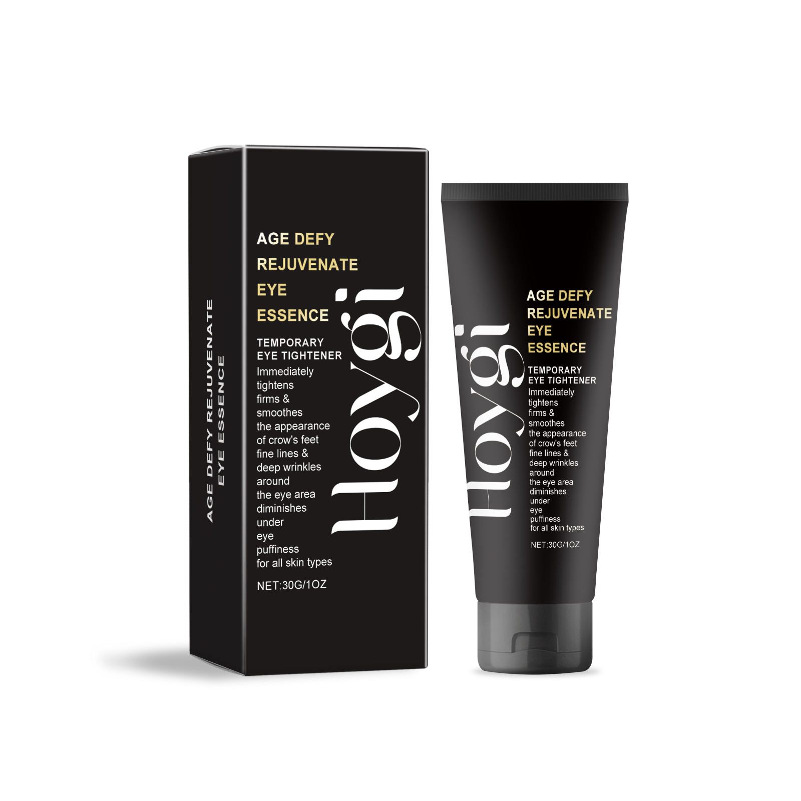 Hoygi Eye Essence Cream hidrata suavemente a pele, nutre e melhora as linhas finas ao redor dos olhos.