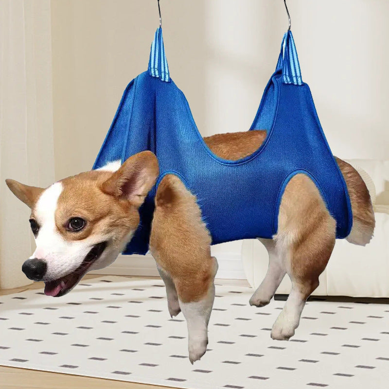 Rede para tosa de cães e gatos, cama para aparar unhas, bolsa de contenção para animais de pequeno a médio porte.