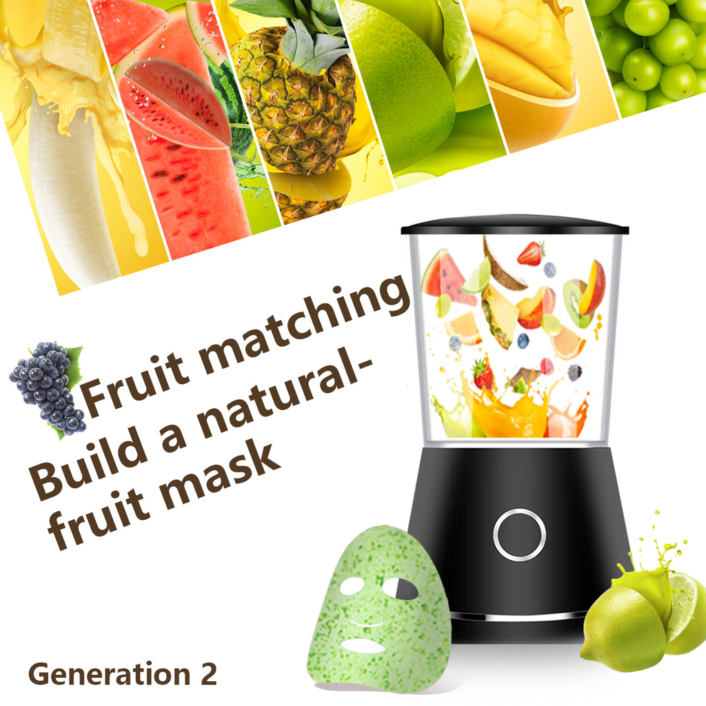 Mini Máquina de Máscara Facial, Máquina de Máscara Facial de Frutas e Vegetais, Máquina de Máscara Facial Caseira de Frutas e Vegetais, Instrumento de Beleza