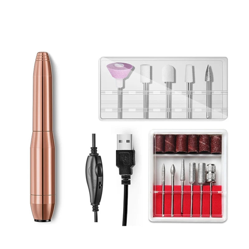 Furadeira Elétrica Portátil Profissional para Manicure e Pedicure - Envio Direto