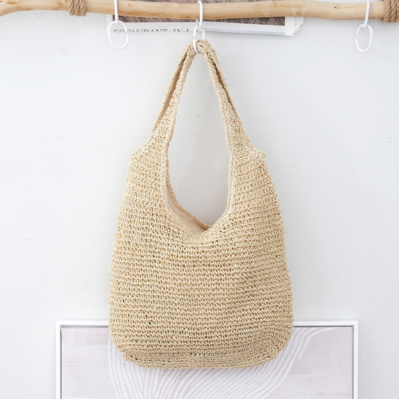 Bolsa de mão para uso diário, bolsa de tecido versátil para viagens, bolsa de ombro.