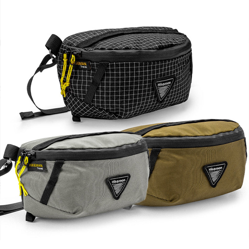 Bolsa de cintura Hikeman, para esportes ao ar livre, expande-se como mochila, leve para viagens/trilhas.