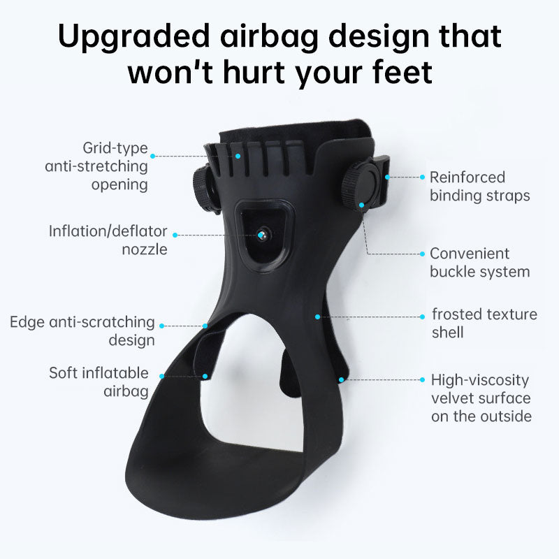 Tala noturna ajustável para fascite plantar com airbag, suporte para pé caído dorsal, ajuste confortável.