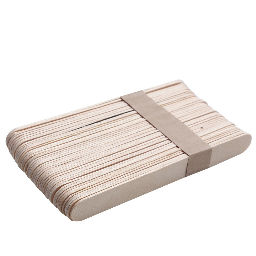 Bastão de cera para depilação, bastão para sorvete, bastão para máscara facial, 15 cm de comprimento, caixa com 100 unidades.