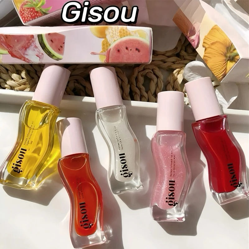 Gloss Labial Hidratante Honey Gold 6 em 1 para Cuidados com os Lábios