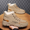 Sapatos de algodão, sapatos masculinos de inverno, botas Martin de cano alto, botas de trabalho Bumblebee, tamanho grande, cano médio, sapatos da moda, botas masculinas, sapatos modernos
