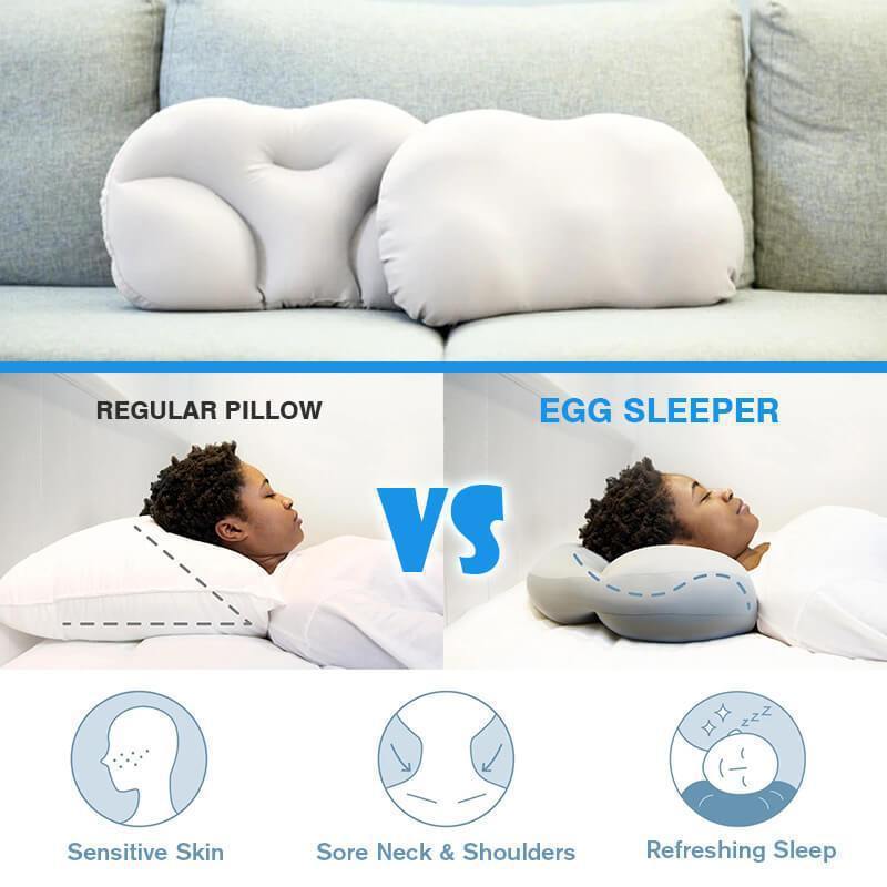 Travesseiro Ovo Multifuncional para Dormir: Apoio para a Cintura e Pescoço Pillow Cervical Vertebra Help Sleep