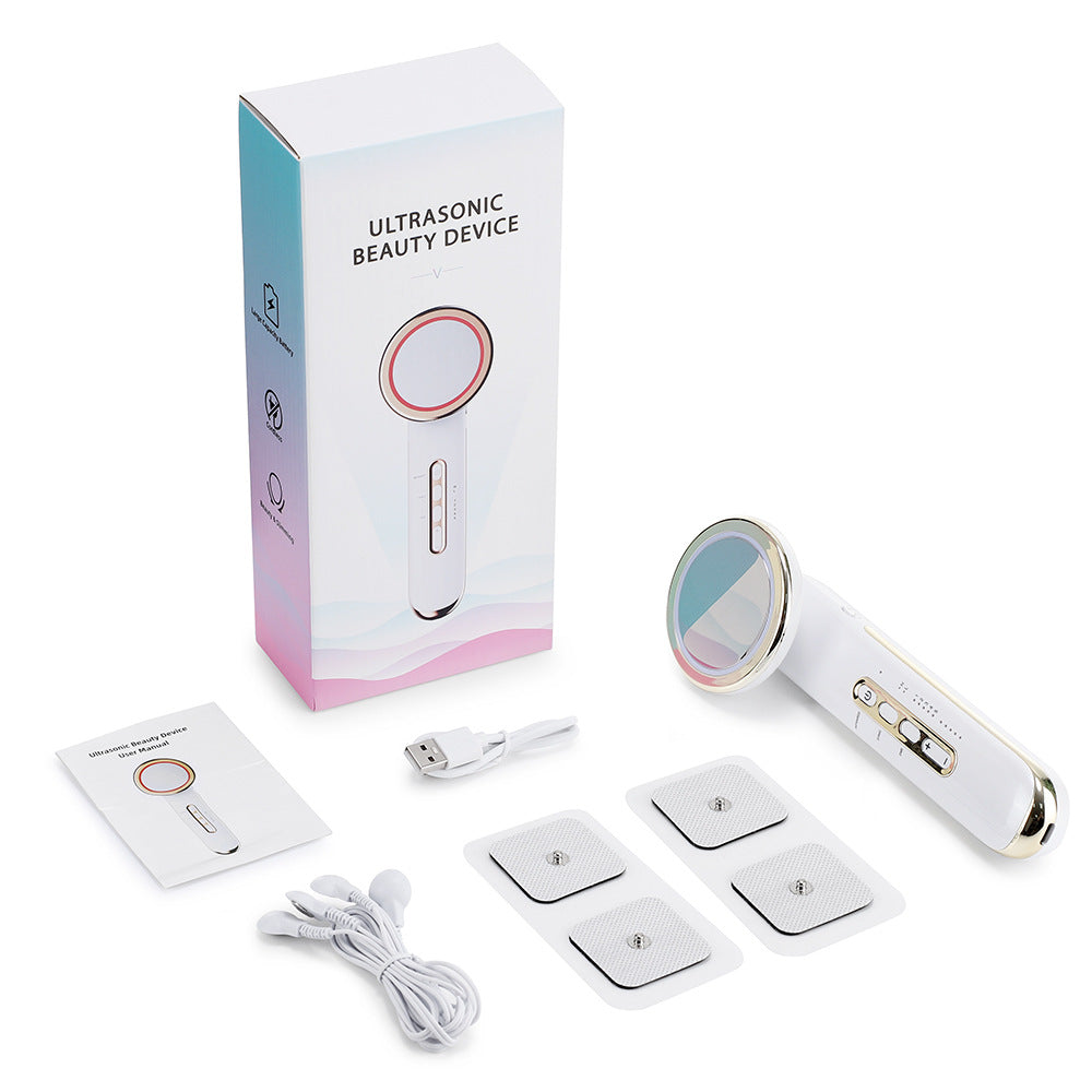 Aparelho de modelagem corporal EMS com 5 modos, recarregável, com infravermelho distante e ultrassom para queima de gordura e emagrecimento.