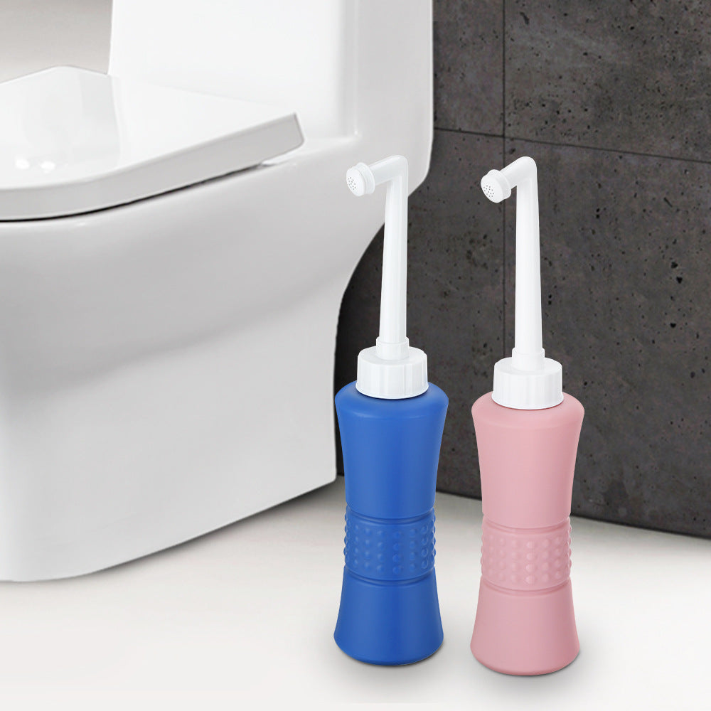 Irrigador portátil de 500ml para limpeza da região íntima feminina. Maintenance Personal Hygiene Gynecological Cleaning Protective Equipment