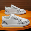 Sapatos masculinos respiráveis, confortáveis, simples e com sola grossa.